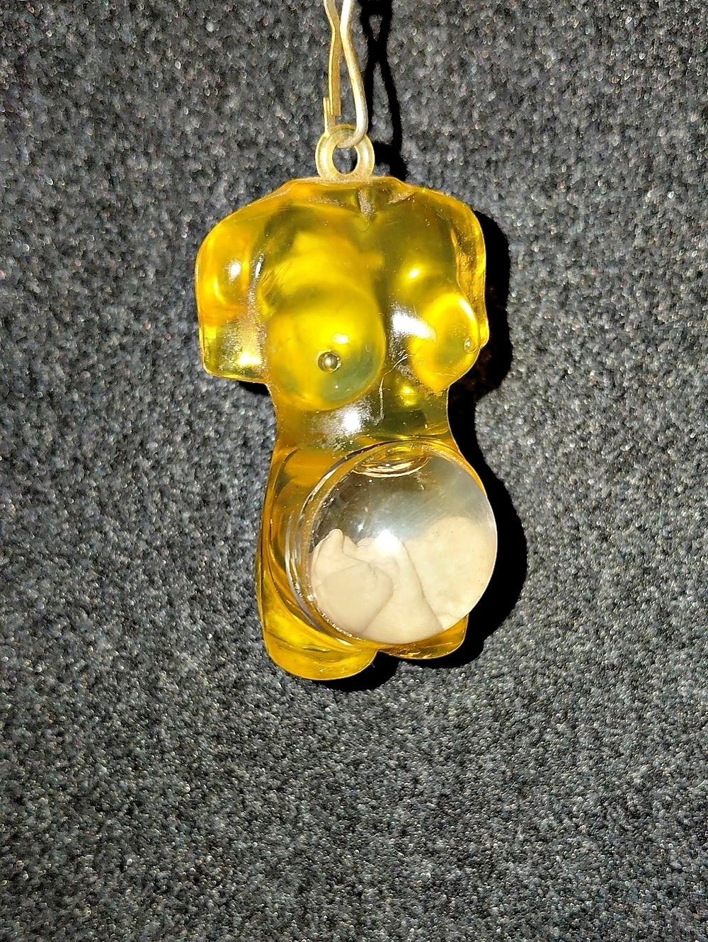 Yellow & Clear Novelty Pendant